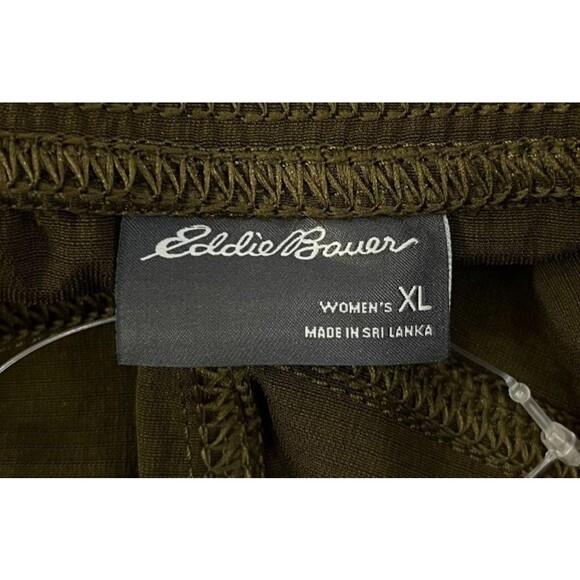 NEW Eddie Bauer Slightly Curvy Jogger Pants Green Hiking Active Women's XL - Picture 5 of 10